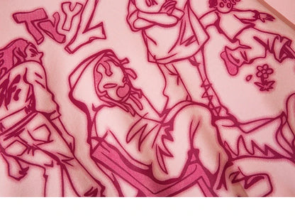 We V Cartoon Sketch Hoodie