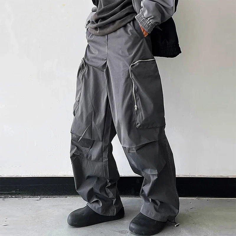Large Knee Pocket Baggy Pants