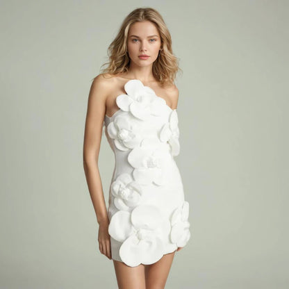 Gabriella Savannah Çiçek Aplikli Mini Elbise