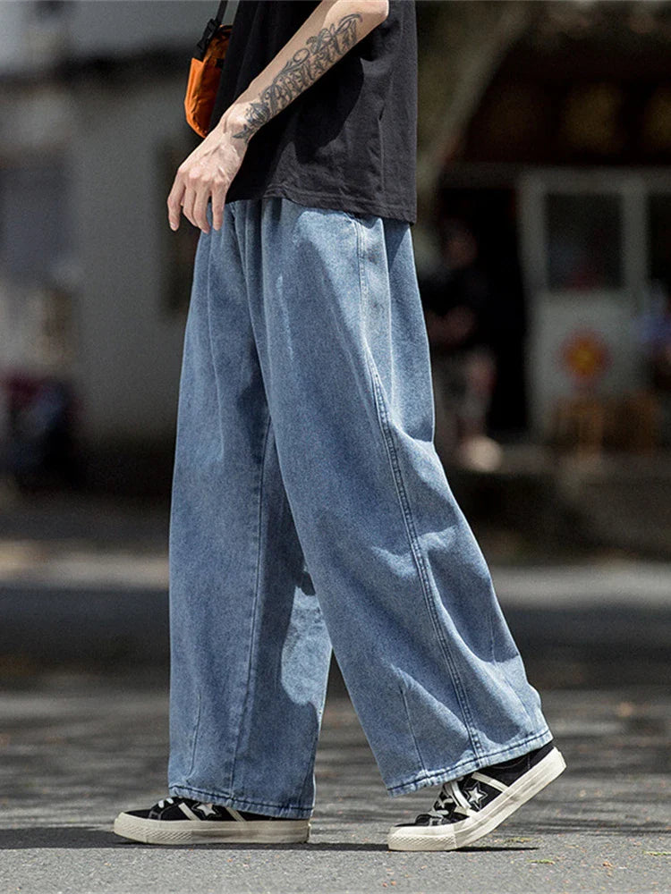 Straight Cut Baggy Jeans