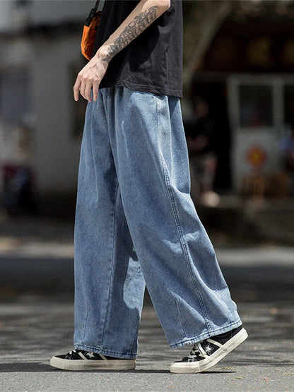 Straight Cut Baggy Jeans