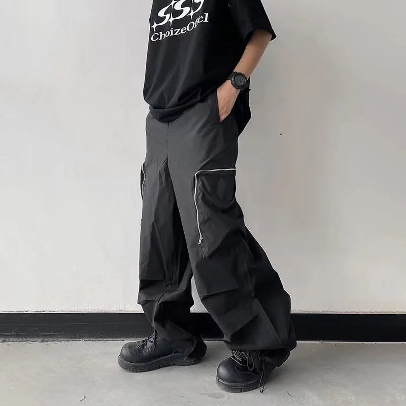 Large Knee Pocket Baggy Pants