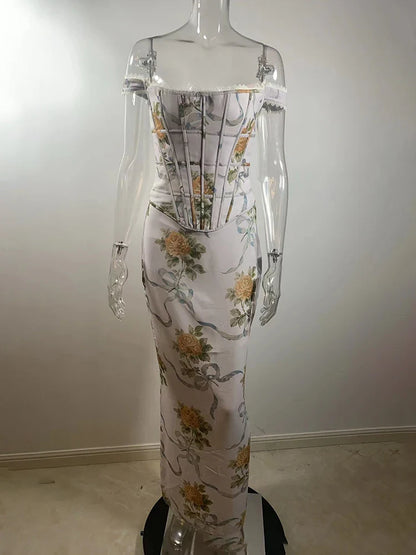 Lola Vandal Midi Korse Elbise