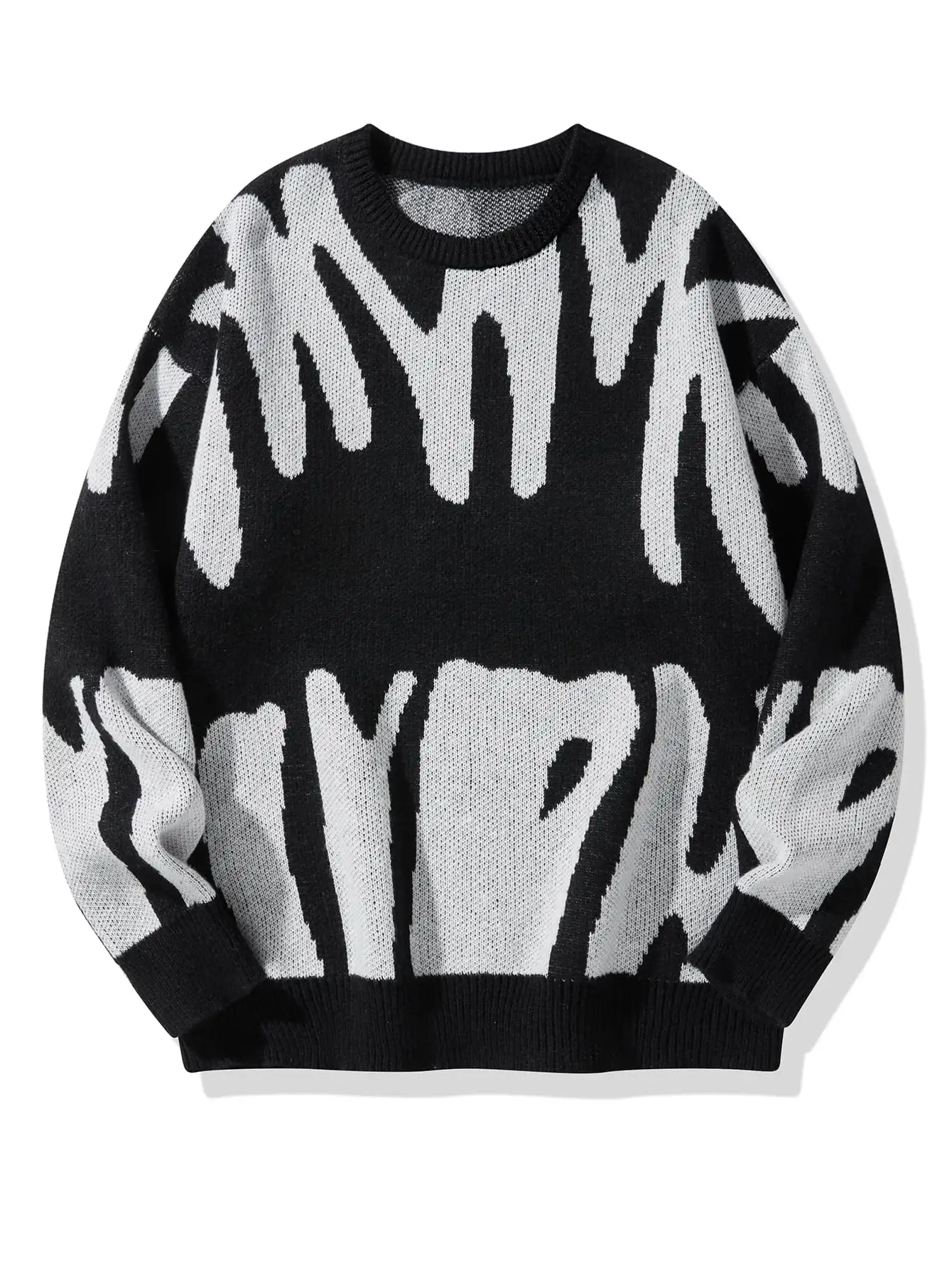 Abstract Knitted Pullover