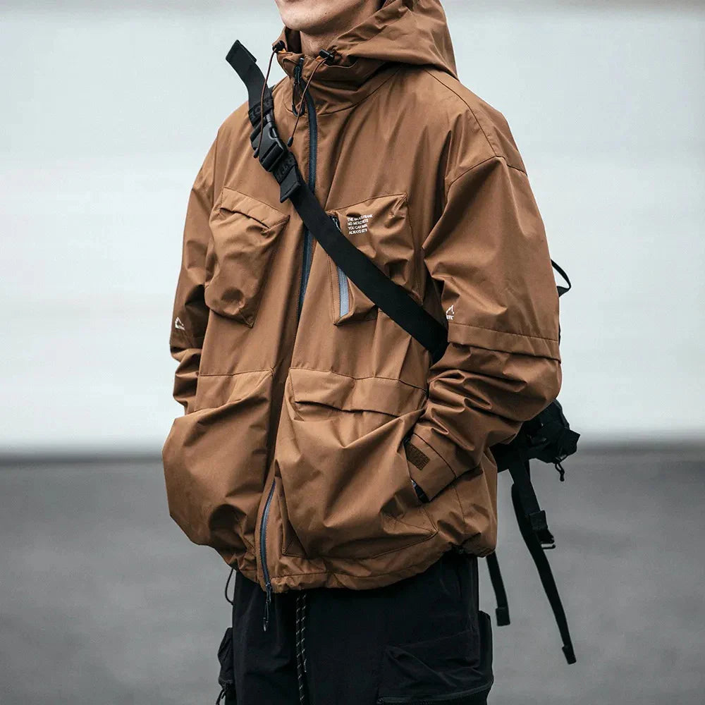 STFK Multi Pocket Zipper Cargo Hoodie
