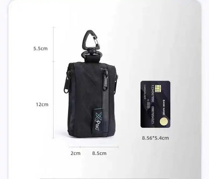 Black Color Zipper Belt Bag