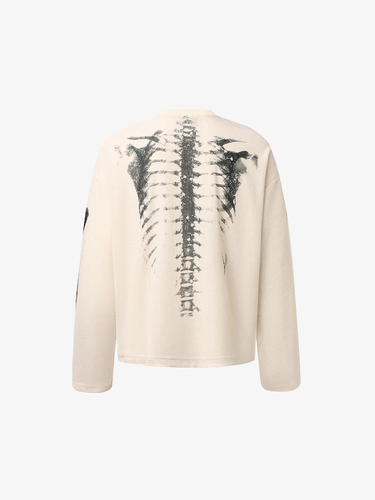 Skeleton B-Heart Graphic Sweatshirt