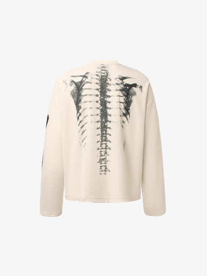Skeleton B-Heart Graphic Sweatshirt