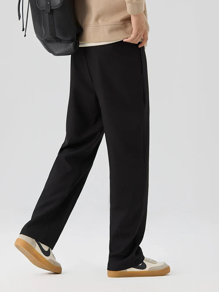 Straight Cut Pleated Pant