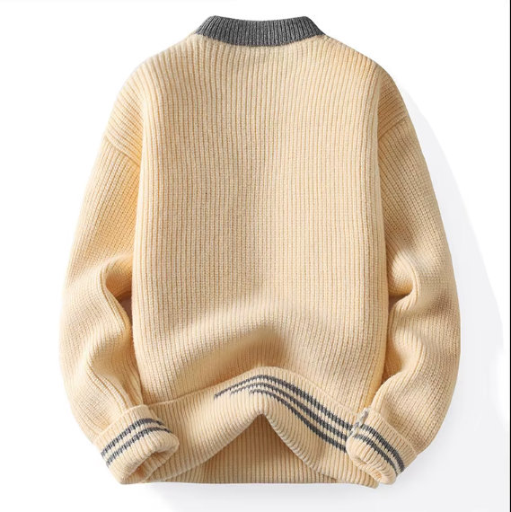 Color Block Knitted Pullover