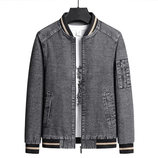 Denim Varsity Jacket