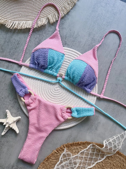 Azure Envy Neon Bikini Seti
