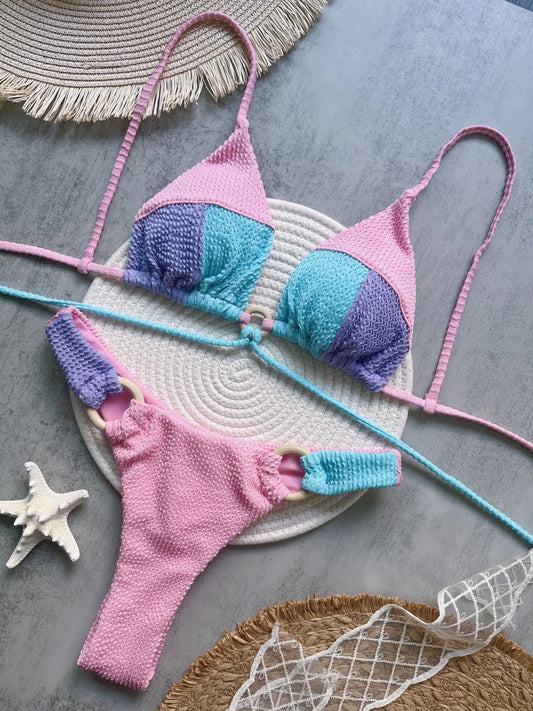 Azure Envy Neon Bikini Seti