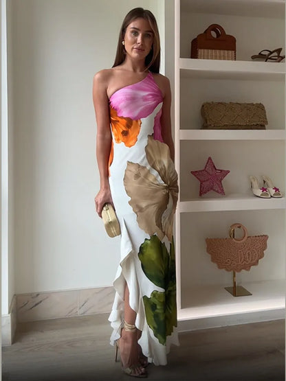 Hannah Lilian Yazlık İnce Midi Elbise