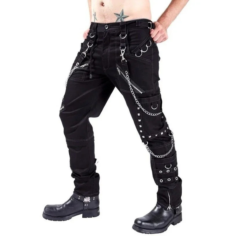 Men's  Punk Rock Bondage Pantolon