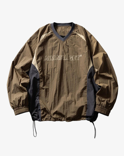 AIMATARGET Color Block Long Sleeve Over Jacket