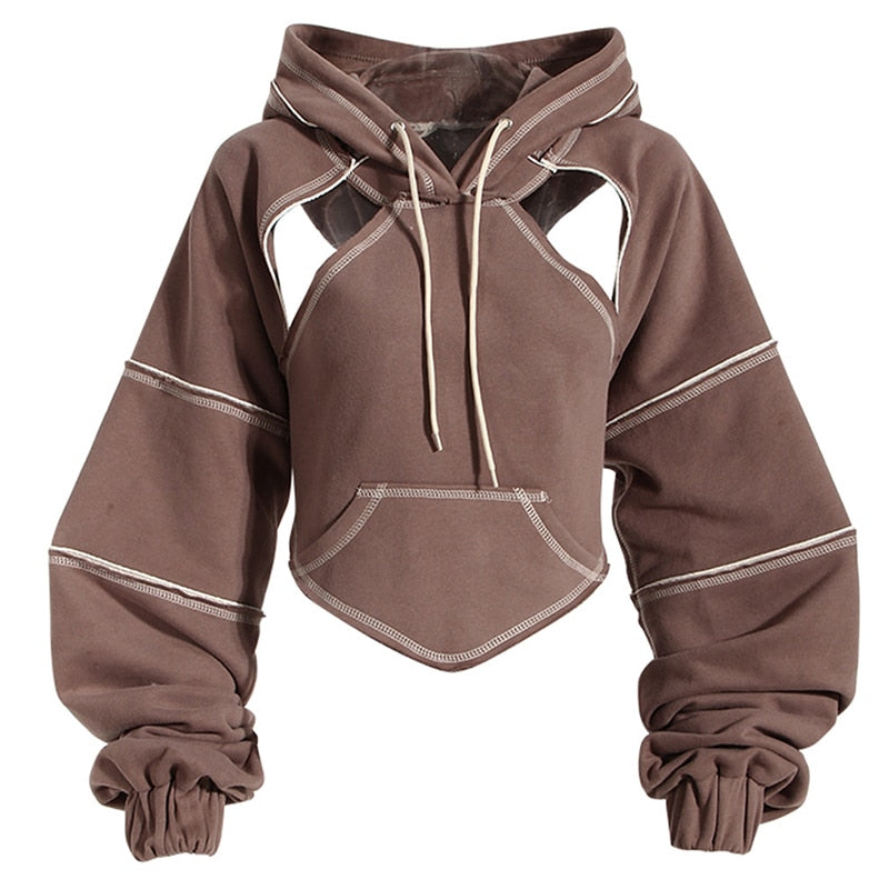 Diana Cropped Pullover Hoodie