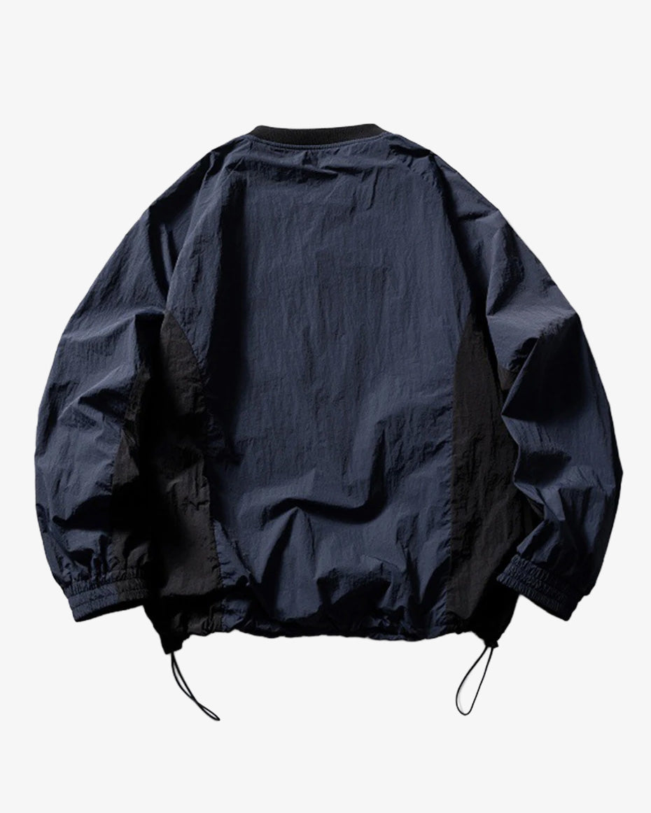 AIMATARGET Color Block Long Sleeve Over Jacket