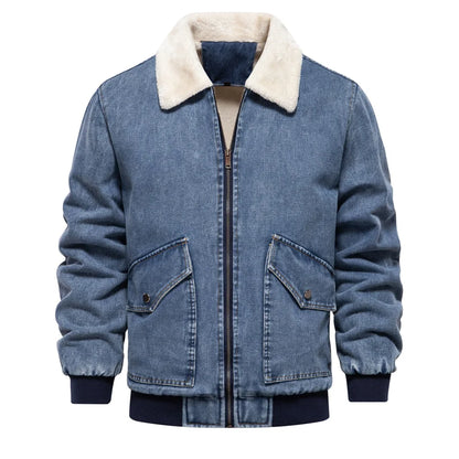 Denim Aviator Jacket