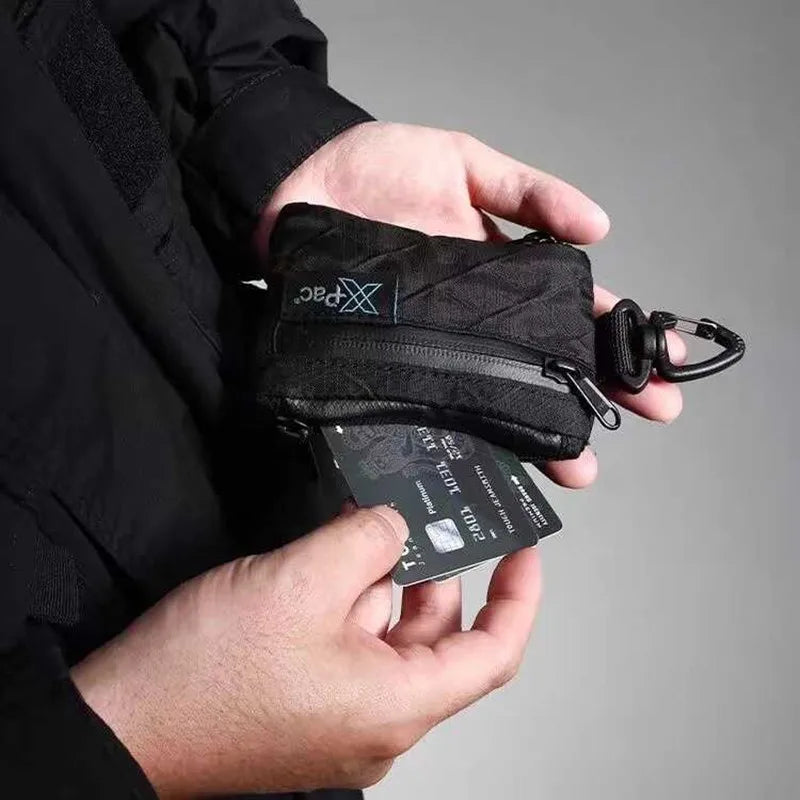 Black Color Zipper Belt Bag