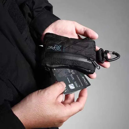 Black Color Zipper Belt Bag