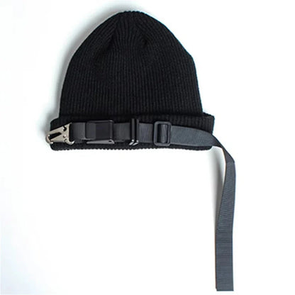 Nightshade Beanie Hat with Buckle