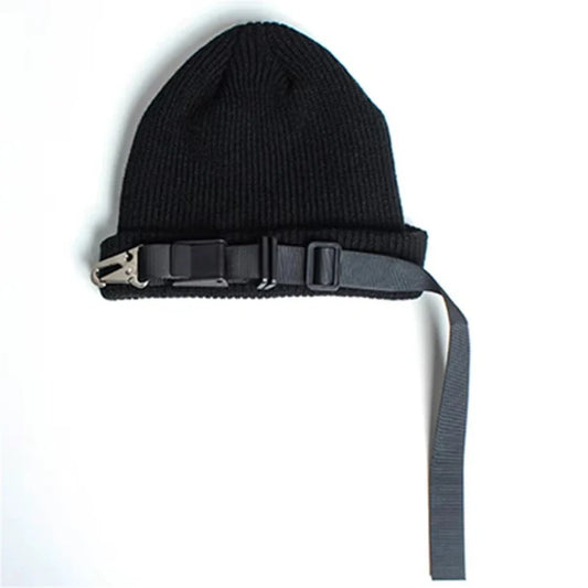 Nightshade Beanie Hat with Buckle