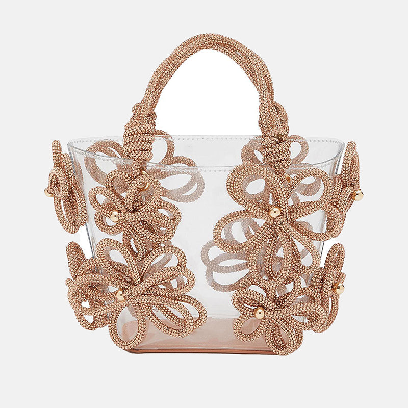 Lunar Thread Şeffaf Kelebek Fiyonklu Tote Çanta