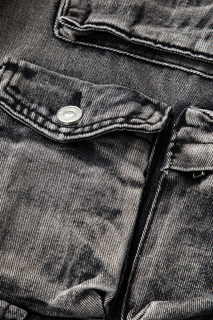 Ombre Çok Cepli Geniş Paça Kargo Pantolon