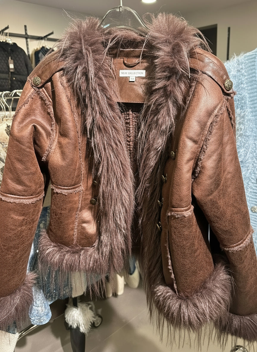 Noir Lynx kürk ceket