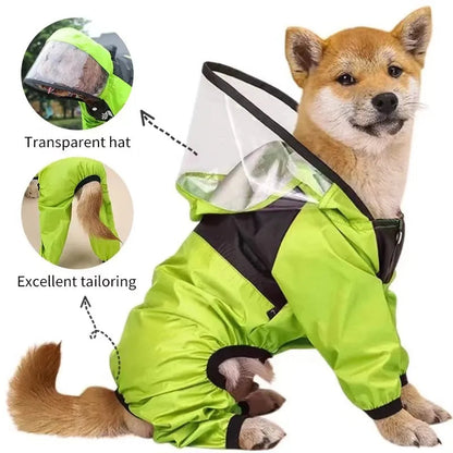 Dog Face Super Cute Doggo Rain Coat