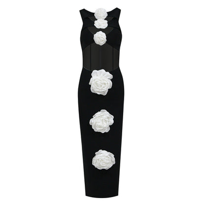 Black Swan Bandaj Midi Elbise