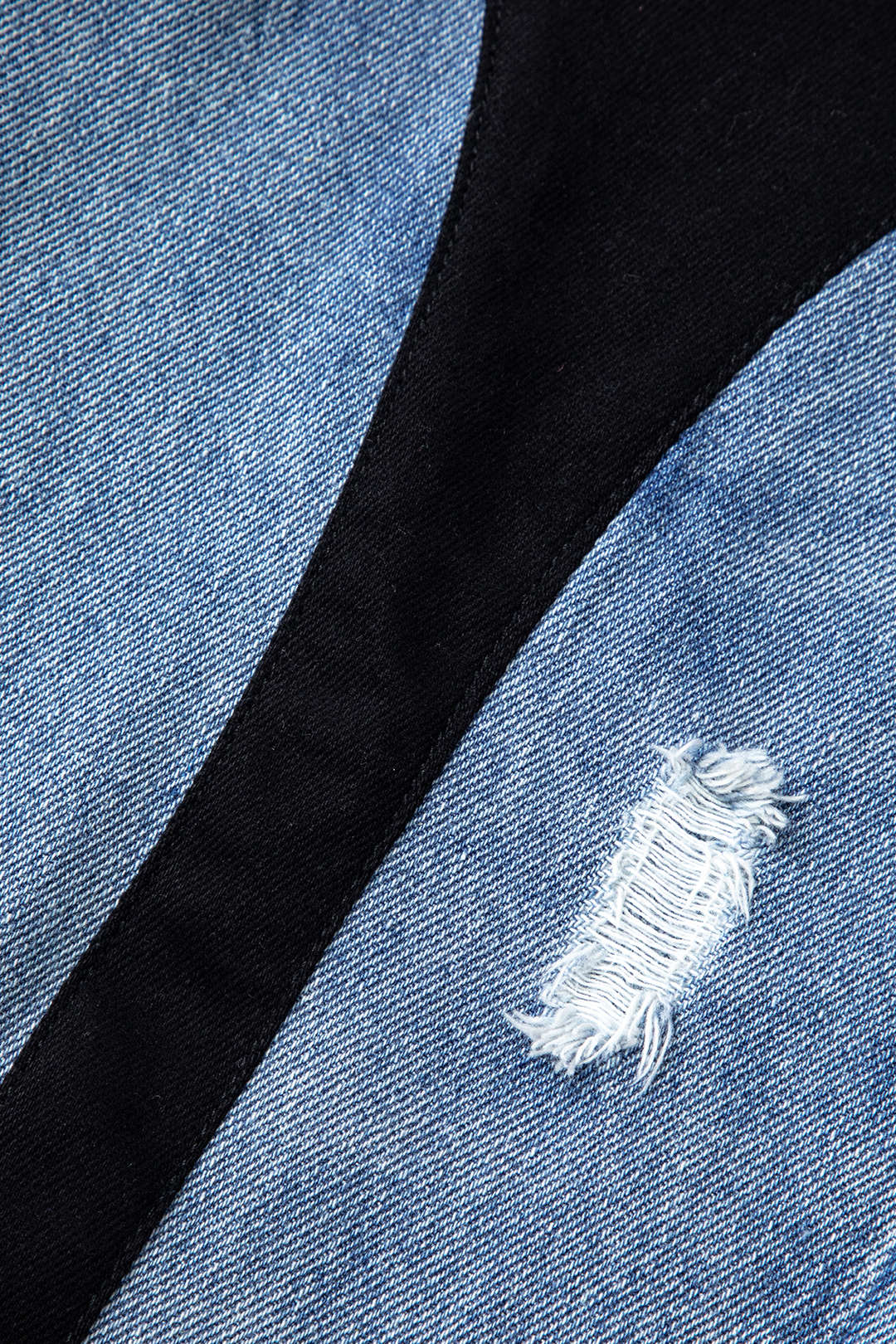 Clara Patchwork Düz Paça Kot