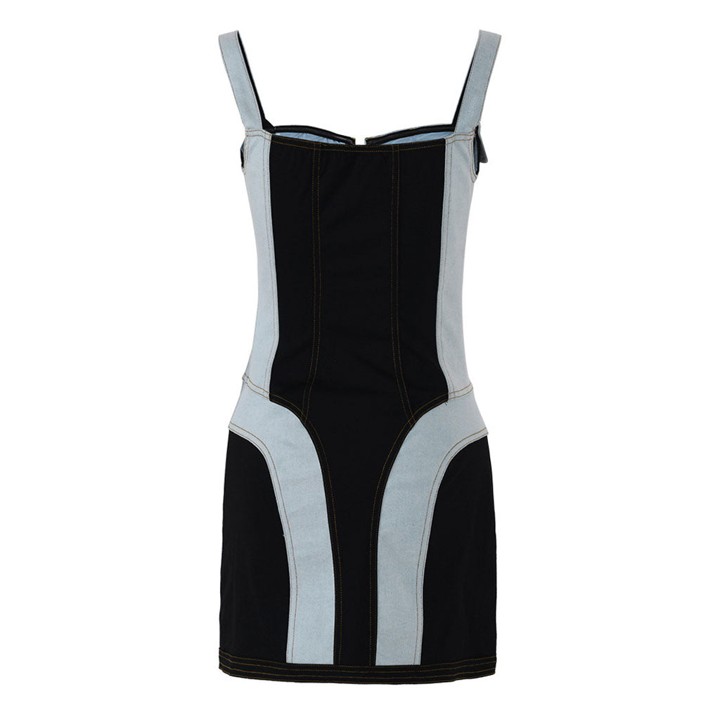 Tallique Önden Fermuarlı Mini Elbise