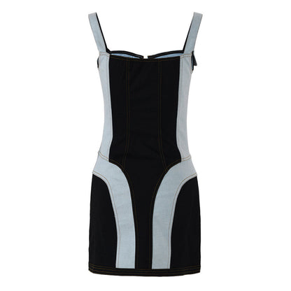 Tallique Önden Fermuarlı Mini Elbise