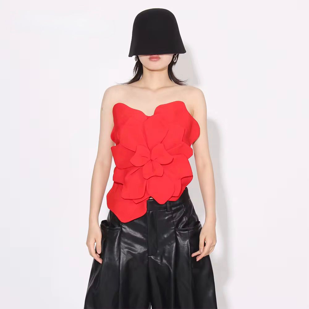 Romantic Rosette Crop Top