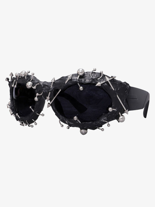 Özel Tasarım Punk Rivet Streetwear Sunglasses