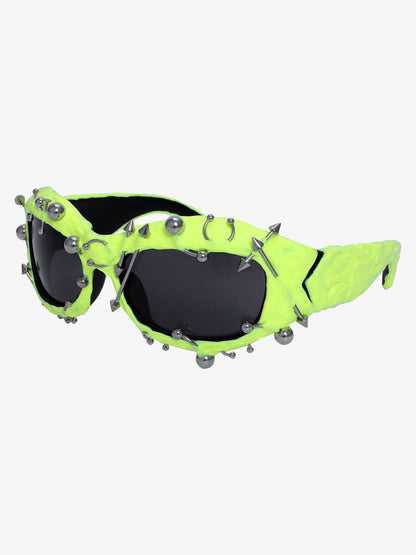 Özel Tasarım Punk Rivet Streetwear Sunglasses
