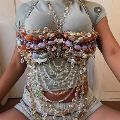 Blush Cage Boncuk Bra