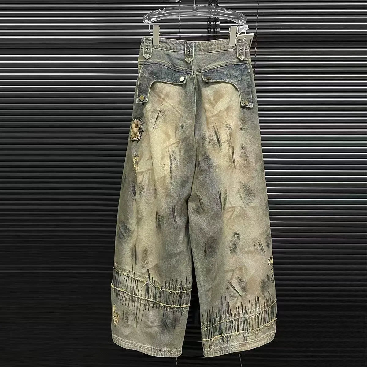 Moondance Nakışlı Denim Pantolon