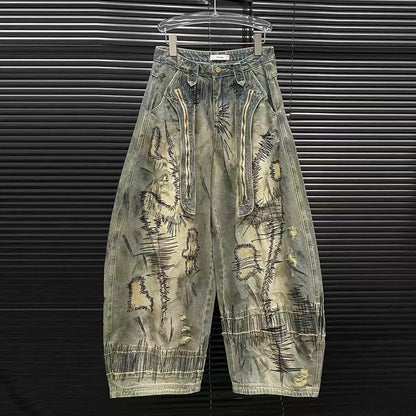 Moondance Nakışlı Denim Pantolon