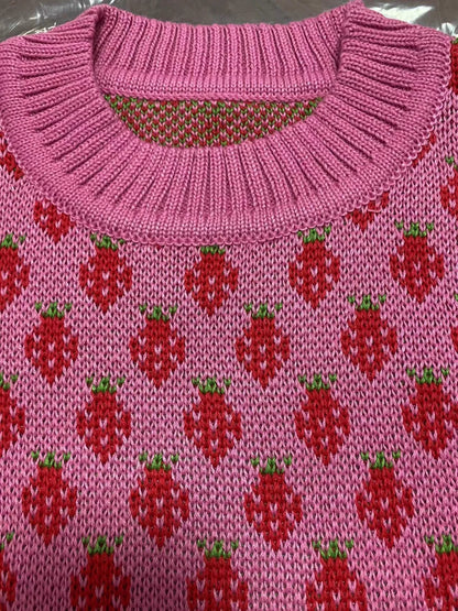 Strawberry Kisses Örme Kazak