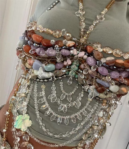 Blush Cage Boncuk Bra