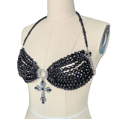 Cross Hang Boncuk Bra