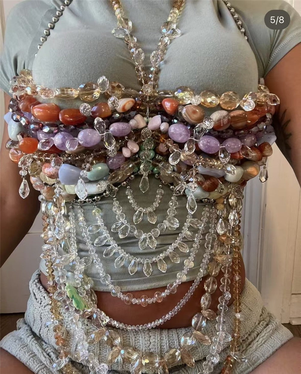 Blush Cage Boncuk Bra