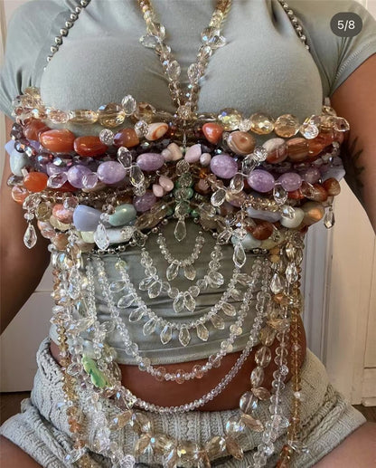 Blush Cage Boncuk Bra