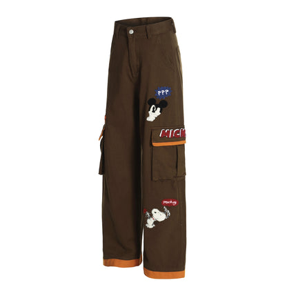 Gingham Ghost Nakışlı Pantolon