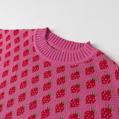 Strawberry Kisses Örme Kazak