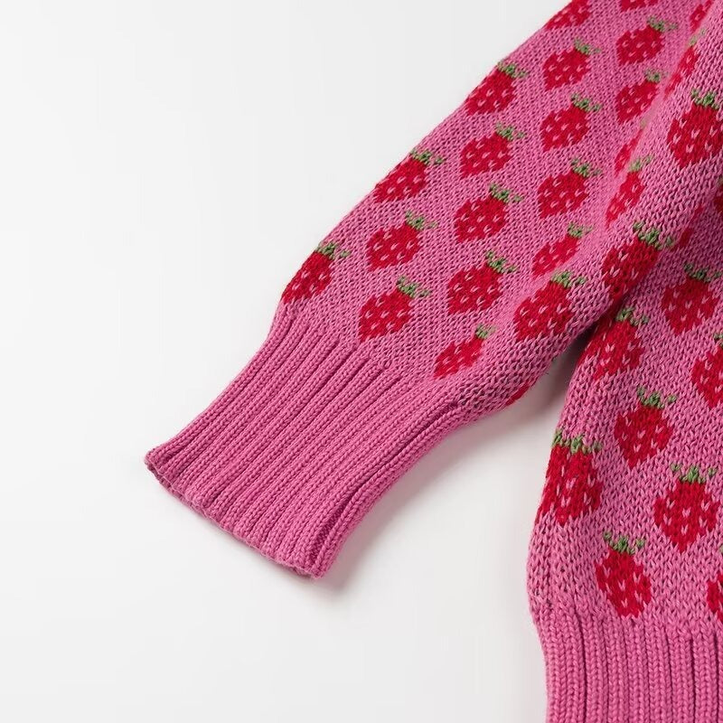 Strawberry Kisses Örme Kazak