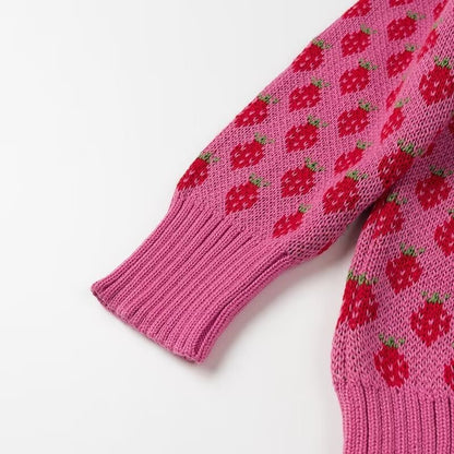 Strawberry Kisses Örme Kazak